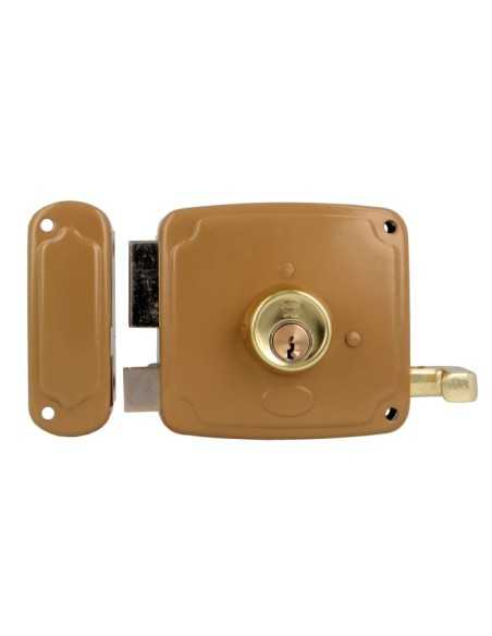 Cerradura AMIG 72U-80 Esmaltado Oro Izquierda