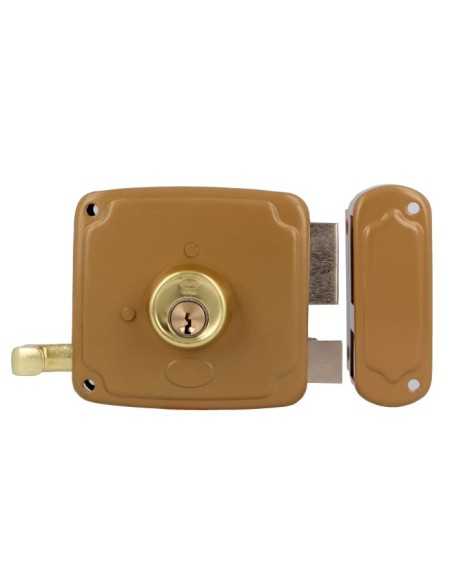 Cerradura AMIG 72U-80 Esmaltado Oro Derecha