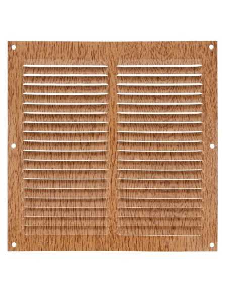 Rejilla Ventilación AMIG 3-150X150 Aluminio Haya