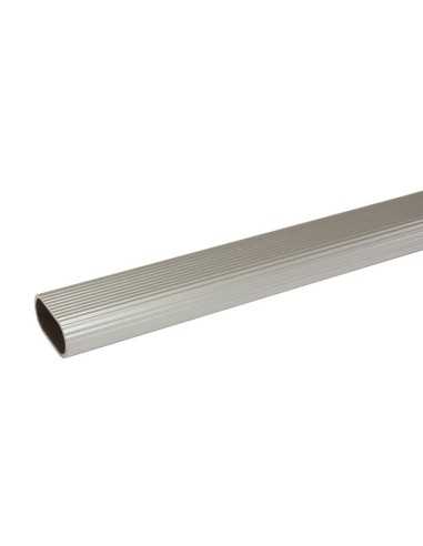 TUBO 1-30X15X2M Aluminio Plata AMIG