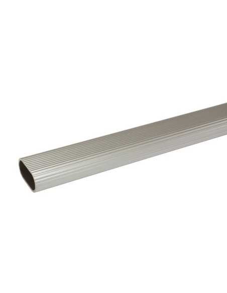 TUBO 1-30X15X2M Aluminio Plata AMIG