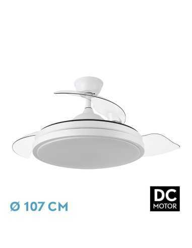 Ventilador DC ESCORPION 59W Blanco 3ASPAS DESPLEGABLES