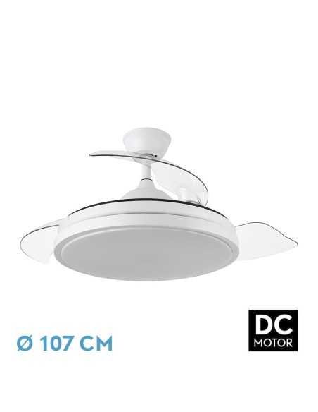 Ventilador DC ESCORPION 59W Blanco 3ASPAS DESPLEGABLES
