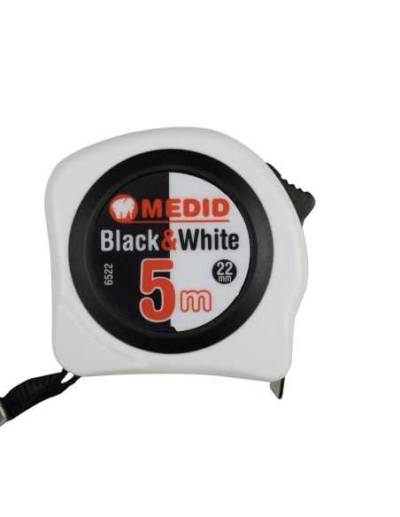 Flexómetro MEDID ELEPHANT 6522 Black & White 5 Mts
