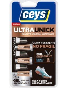 Adhesivo Instantáneo CEYS UltraUnick Monodosis 3x1G