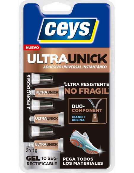 Adhesivo Instantáneo CEYS UltraUnick Monodosis 3x1G