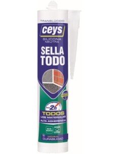 Silicona Neutra CEYS SELLATODO Transparente Cartucho 280ml
