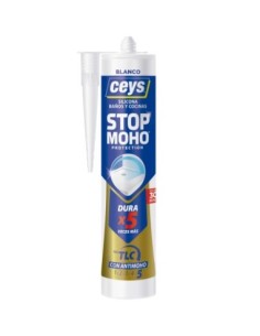 Silicona para Cocinas y Baños CEYS Stopmoho protection x5 Blanco 280ml