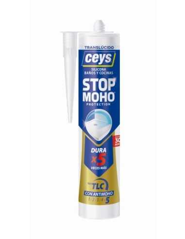 Silicona para Cocinas y Baños CEYS Stopmoho protection x5Transparente 280ml