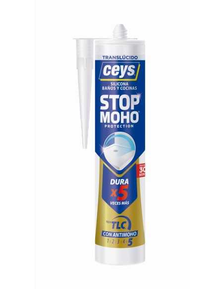 Silicona para Cocinas y Baños CEYS Stopmoho protection x5Transparente 280ml