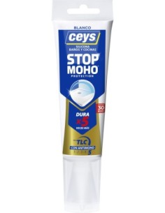 Silicona para Cocinas y Baños CEYS Stopmoho protection x5 Blanco 125ml