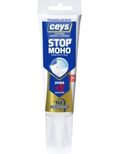 Silicona para Cocinas y Baños CEYS Stopmoho protection x5 Blanco 125ml