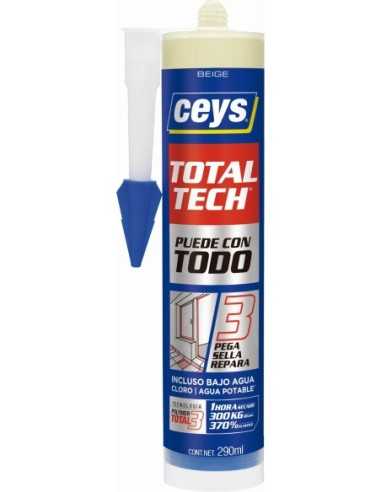Adhesivo Sellador CEYS TOTALTECH Beige 290ml