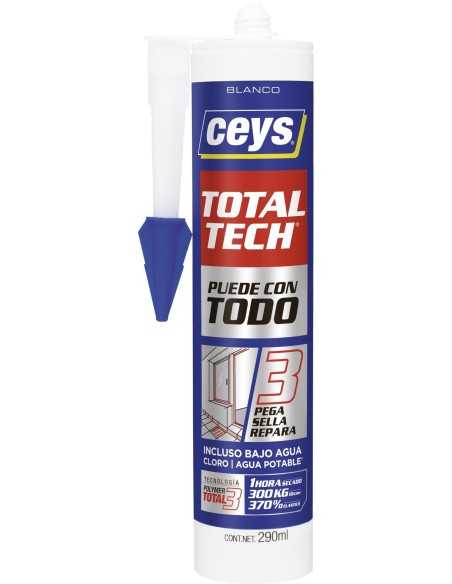 Adhesivo Sellador CEYS TOTALTECH Blanco 290ml