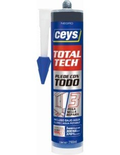 Adhesivo Sellador CEYS TOTALTECH Negro 290ml