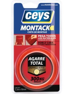 Cinta Adhesiva Montaje CEYS MONTACK 2,5m x 19mm