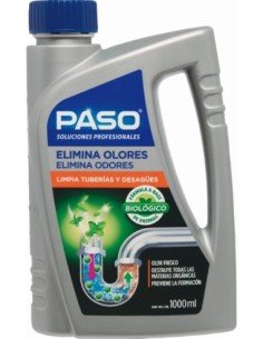 Limpiador de Tuberías y Desagües PASO Elimina Olores 1L