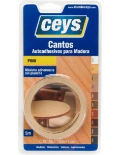 Canto Autoadhesivo para Madera CEYS Pino 19 mm x 5 m