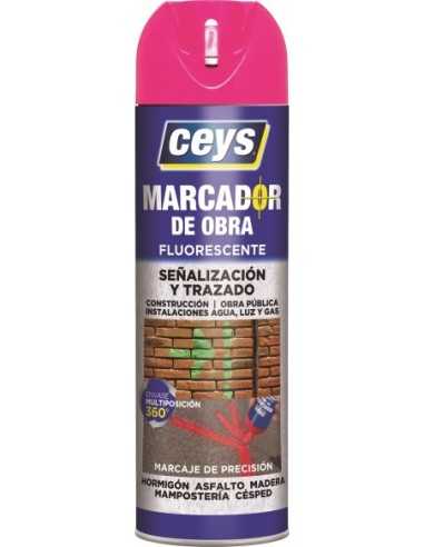 Pintura Marcador de Obra CEYS Fucsia 500ml