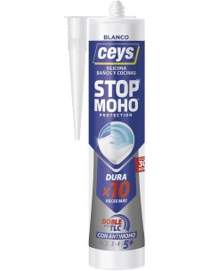 Silicona para Cocinas y Baños CEYS Stopmoho protection x10 Translucido 280ml