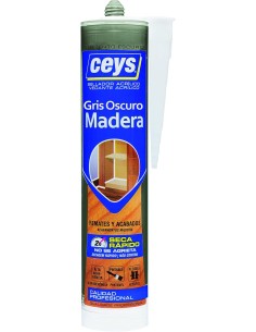 Sellador Acrílico CEYS Madera Gris Oscuro - Seca Rápido - Cartucho 280 ML