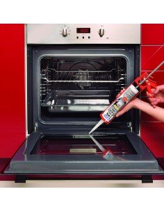 Silicona Alta Temparatura CEYS Negra 280ml 2