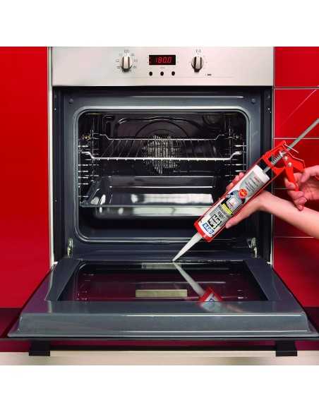 Silicona Alta Temparatura CEYS Negra 280ml