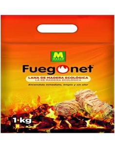Lana Enciende Fuegos Ecológica 1 Kg - Fuegonet
