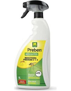 PREBEN PISTOLA ANTI MOSQUITOS 1L INSECTICIDA PREMIUM 2-1-4