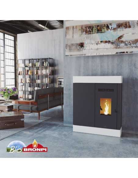 Estufa De Pellet BRONPI Cira 8 Kw Extraplana | Hogar Cahersa