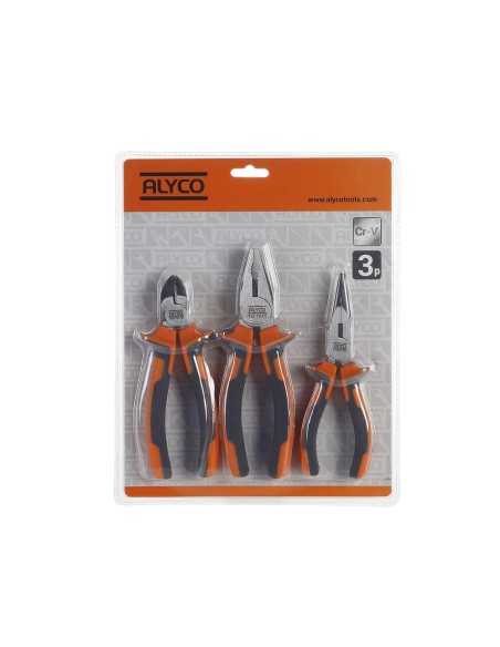 Juego de 3 Alicates en Blister ALYCO ORANGE REF 170528