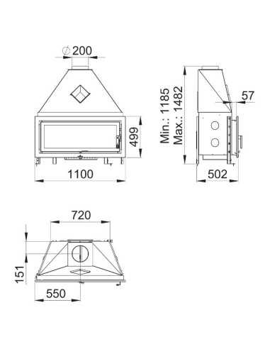 Hogar Panorámico BRONPI Londres-vision Metal | Hogar Cahersa