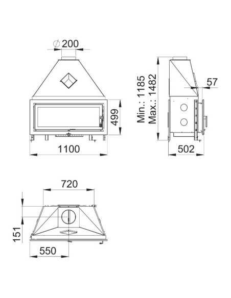 Hogar Panorámico BRONPI Londres-vision Metal | Hogar Cahersa