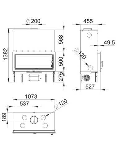 Hogar Panorámico BRONPI Londres T Metálico C | Hogar Cahersa