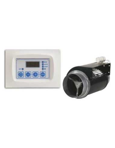 Hogar Panorámico BRONPI LONDRES-T Metálico con Vermiculita y Turbina