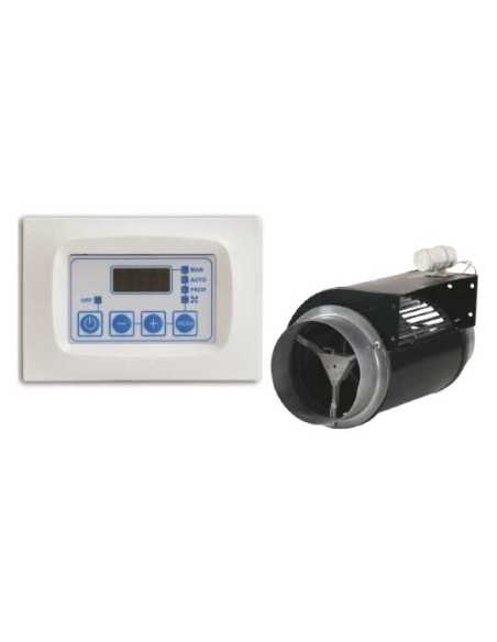 Hogar Panorámico BRONPI LONDRES-T Metálico con Vermiculita y Turbina