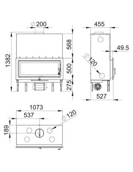 Hogar Panorámico BRONPI Londres-t Metálico C | Hogar Cahersa