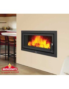 Hogar Panorámico BRONPI LONDRES Metálico con Puerta y Vermiculita