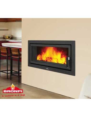 Hogar Panorámico BRONPI LONDRES Metálico con Puerta y Vermiculita