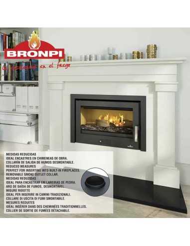 Estufa De Leña Insertable BRONPI Coliseo Met | Hogar Cahersa