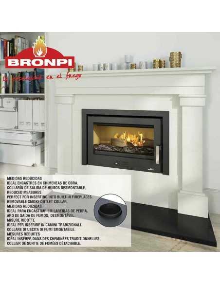 Estufa De Leña Insertable BRONPI Coliseo Met | Hogar Cahersa