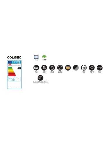 Estufa De Leña Insertable BRONPI Coliseo Met | Hogar Cahersa