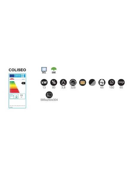 Estufa De Leña Insertable BRONPI Coliseo Met | Hogar Cahersa