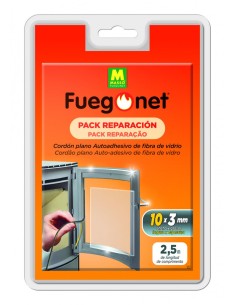 Cordón plano autoadhesivo FUEGO NET 10x3