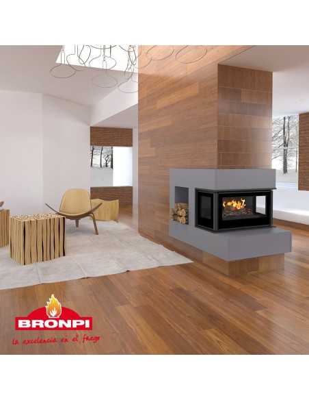 Estufa de Leña Insertable BRONPI Serie PARIS-70 3C Vision
