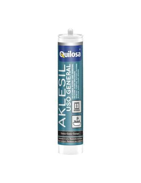 Silicona Acida QUILOSA AKLESIL uso general blanco 280 ml - ¡Consíguelo ahora al mejor precio!