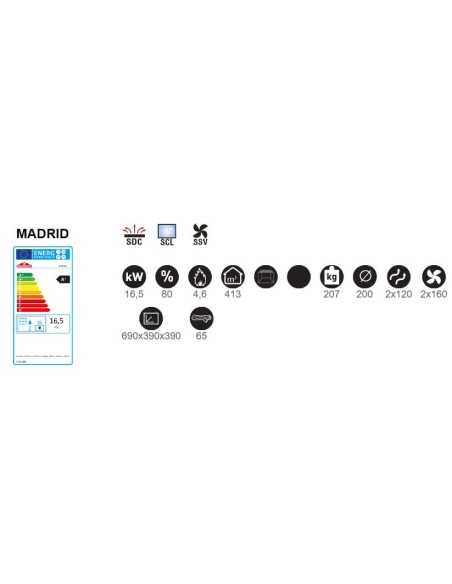 Estufa De Leña Insertable BRONPI Madrid Hier | Hogar Cahersa