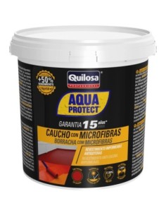 Resina Líquida de Caucho con Microfibras QUILOSA AQUA PROTECT Terracota 1 Kg - ¡Consíguelo ahora al mejor precio!