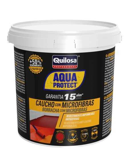 Resina Líquida de Caucho con Microfibras QUILOSA AQUA PROTECT Terracota 1 Kg - ¡Consíguelo ahora al mejor precio!