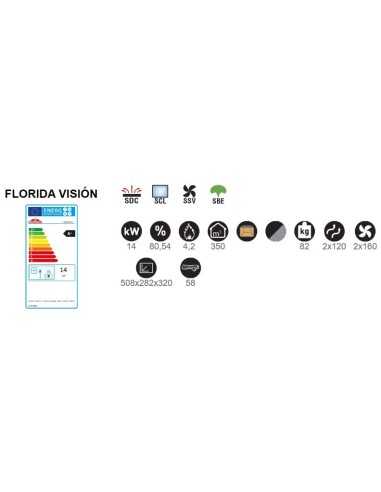 Estufa De Leña Insertable BRONPI Florida-v M | Hogar Cahersa